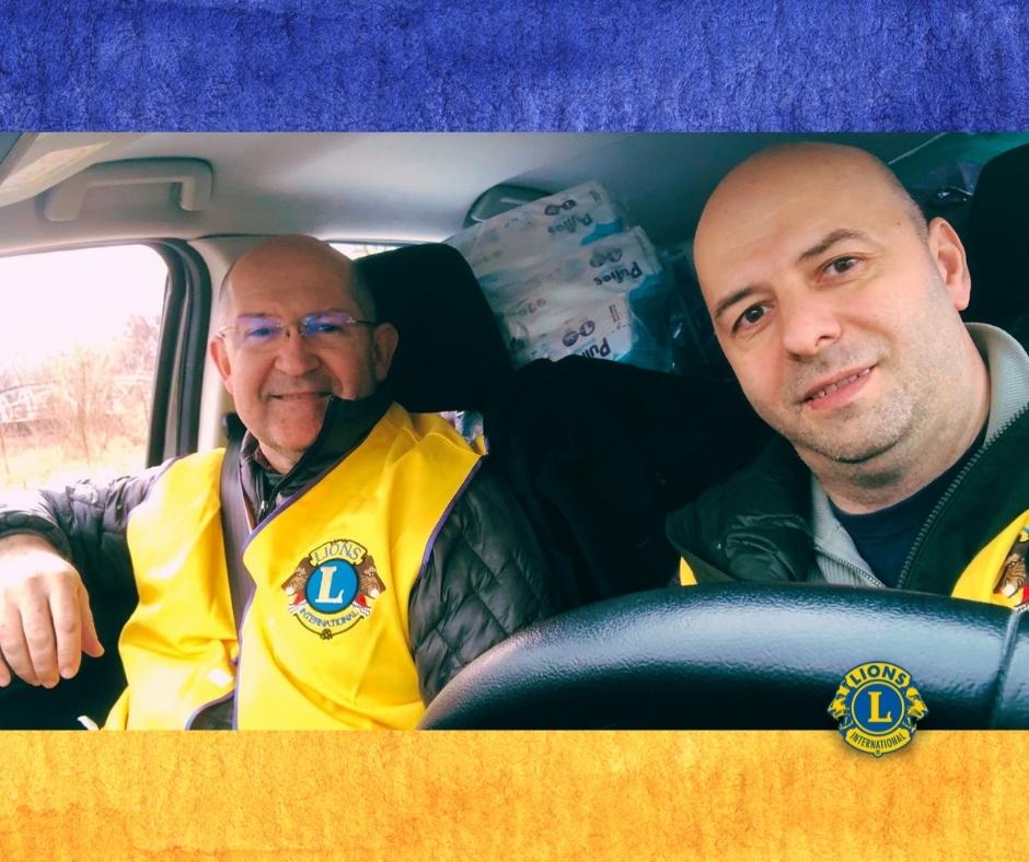 Lionsfreunde aus Rumänien transportieren Hilfsgüter zu den notleidenden Menschen der Ukraine